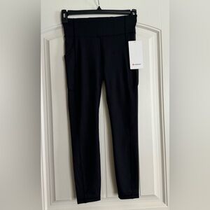 NWT 🍋 LULU-LEMON 🍋   INVIGORATE 25"   Black Size 4